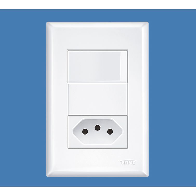 Interruptor-Simples-16A-250V-e-Tomada-2P-T---20A-250V-Distanciados---Evidence Interruptor-Simples-16A-250V-e-Tomada-2P-T---20A-250V-Distanciados---Evidence