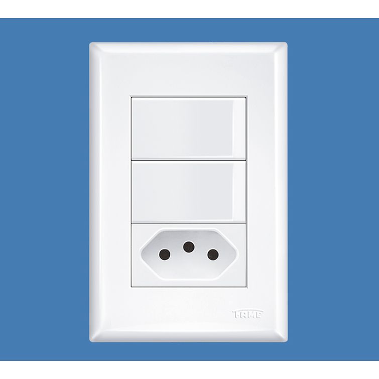 2-Interruptores-Simples-16A-250V-e-Tomada-2P-T-20A-250V-Evidence 2-Interruptores-Simples-16A-250V-e-Tomada-2P-T-20A-250V-Evidence