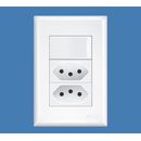 Interruptor-Simples-16A-250V-e-2-Tomadas-2P-T-10A-250V-Evidence Interruptor-Simples-16A-250V-e-2-Tomadas-2P-T-10A-250V-Evidence