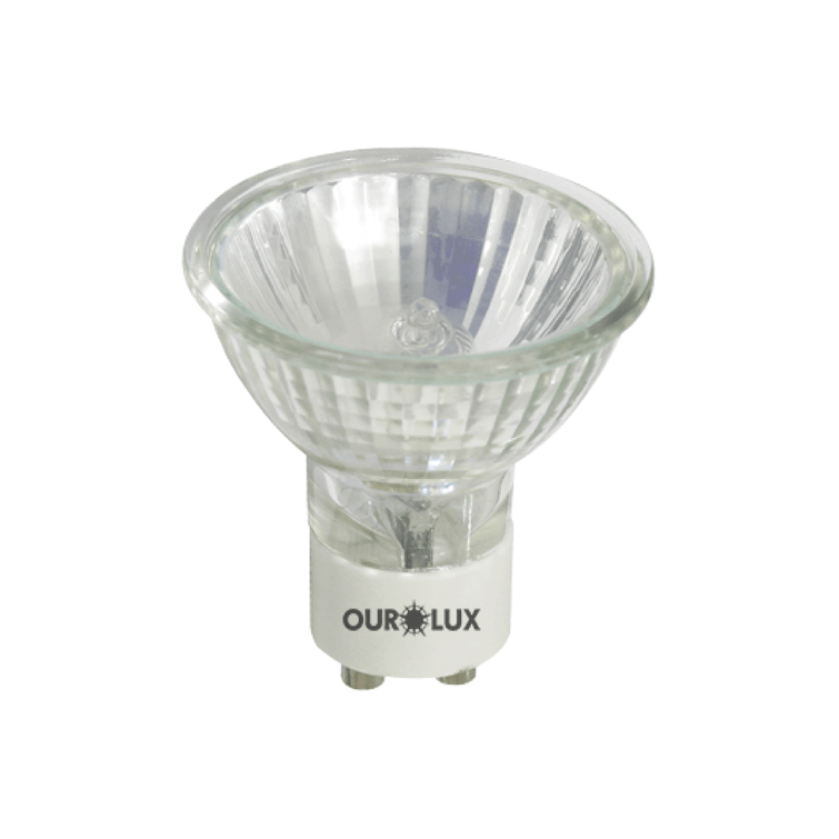 Lampada-Halogena-Dicroica-GU10-127V-50W-Ourolux Lampada-Halogena-Dicroica-GU10-127V-50W-Ourolux