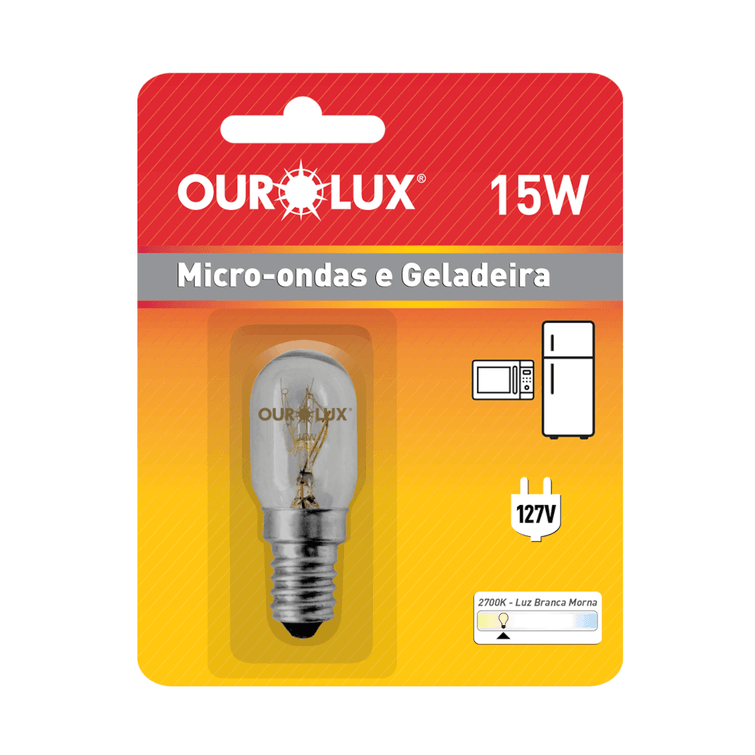 Lampada-Incandescente-Micro-ondas-Geladeira-E-Fogao-15W-E-14-127V-Ourolux Lampada-Incandescente-Micro-ondas-Geladeira-E-Fogao-15W-E-14-127V-Ourolux