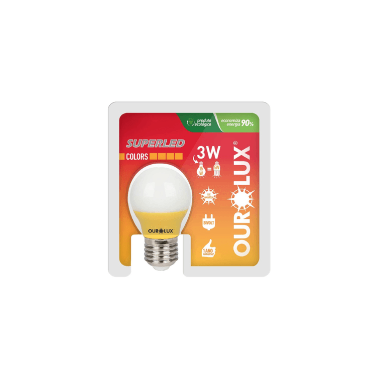 Lampada-Superled-S30-Bolinha-3W-Amarelo-Ourolux-1- Lampada-Superled-S30-Bolinha-3W-Amarelo-Ourolux-1-