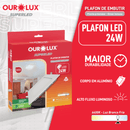 Plafon-Led-Caixa-Embutir-Quadrado-24W-6400K-Ourolux-2 Plafon-Led-Caixa-Embutir-Quadrado-24W-6400K-Ourolux-2